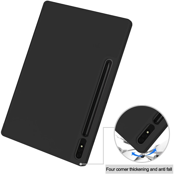 Samsung Galaxy Tab S10 Plus Etui Tri-Fold Med Pen-holder Sort