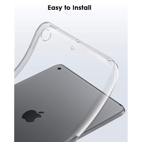 iPad 10.2 7. sukupolven (2019) TPU-kuori, läpinäkyvä