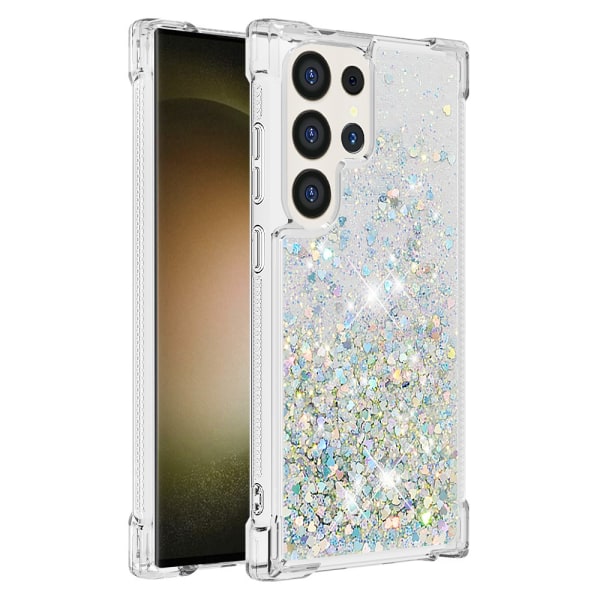 Glitter Bling TPU Case Samsung Galaxy S24 Ultra Silver