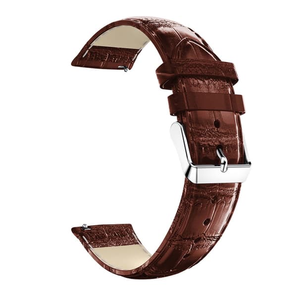 Læderrem Krokodille Samsung Galaxy Watch FE Brun