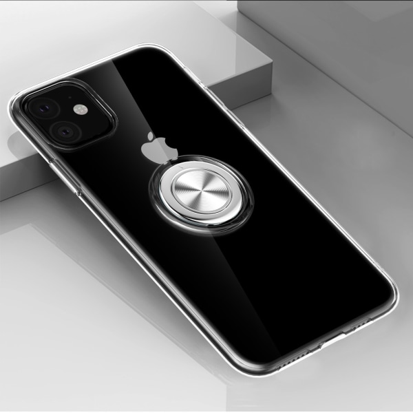 Etui med ringholder iPhone 11 Pro Gennemsigtig