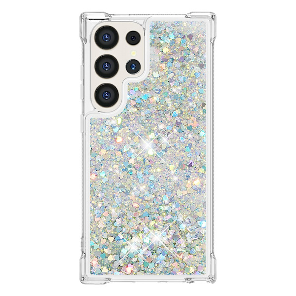 Glitter Bling TPU Case Samsung Galaxy S24 Ultra Silver