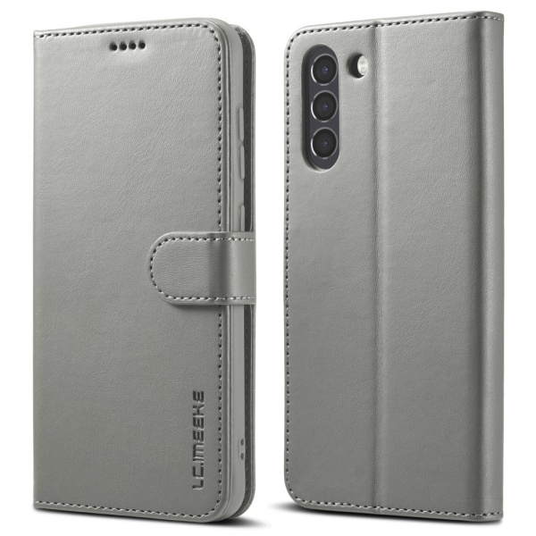 LC.IMEEKE lompakkokotelo Samsung Galaxy S21 FE harmaa