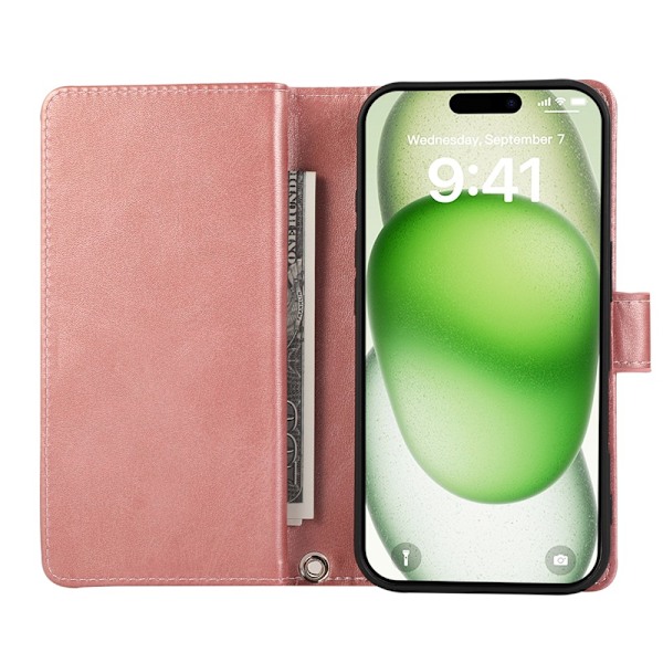 Pungetui Multi-Slot iPhone 16 Roséguld