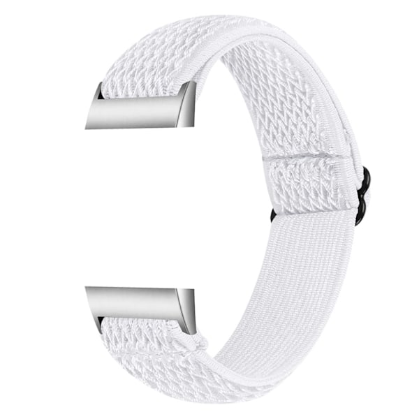 Vävd Nylonarmband Fitbit Charge 3/4 Vit