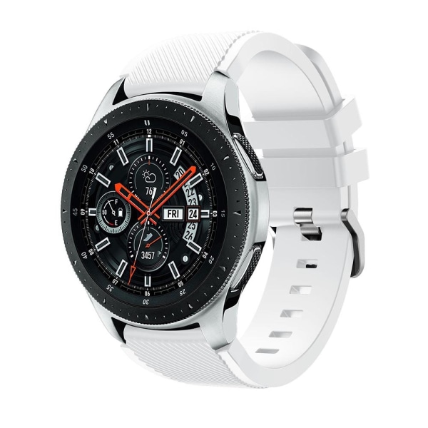 Silikone armbånd Samsung Galaxy Watch 46mm Hvid