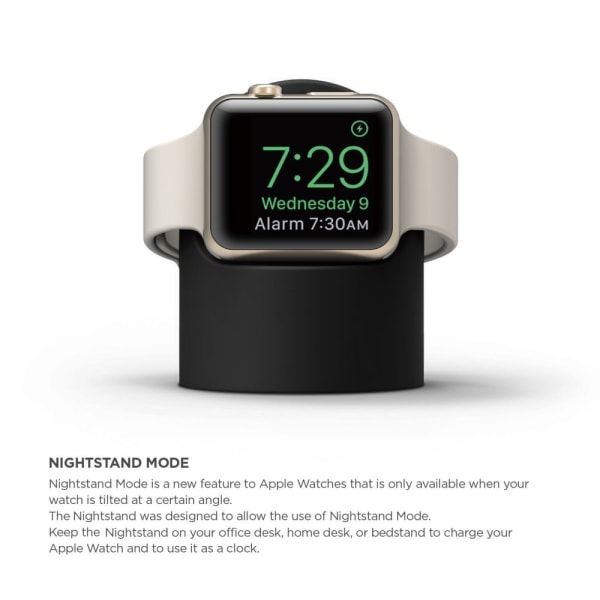 Opladningsstativ til Apple Watch - Sort