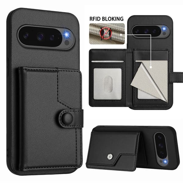 Pungcover RFID-beskyttelse Google Pixel 10 Pro XL Sort