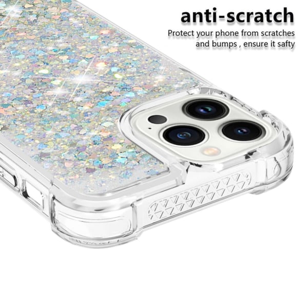 Glitter Bling TPU Case iPhone 15 Pro Max Silver