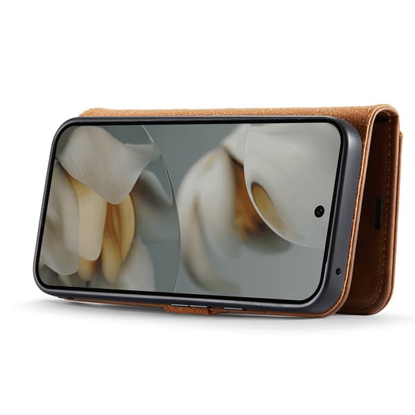 DG.MING 2-i-1 Magnet Wallet Google Pixel 10 Pro XL Cognac