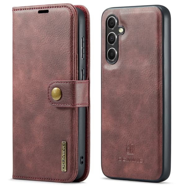 DG.MING 2-i-1 Magnet Wallet Samsung Galaxy A36 Rød