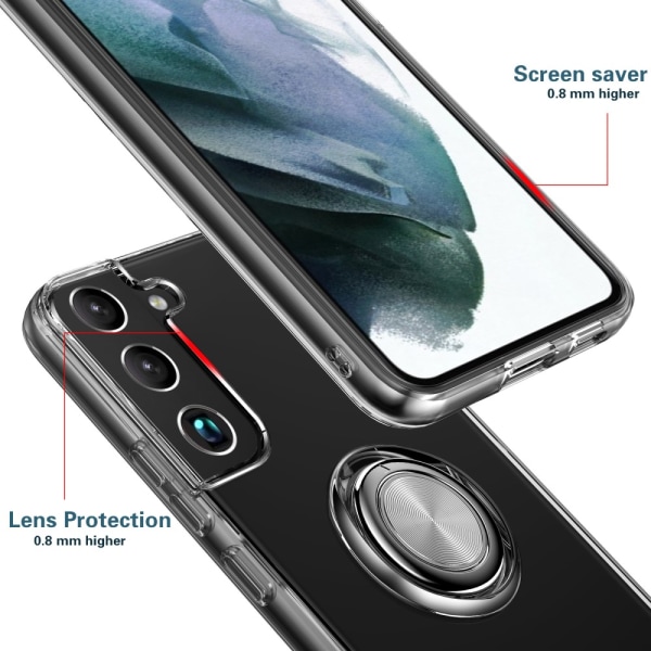 Skal Ringhållare Samsung Galaxy S22 Transparent