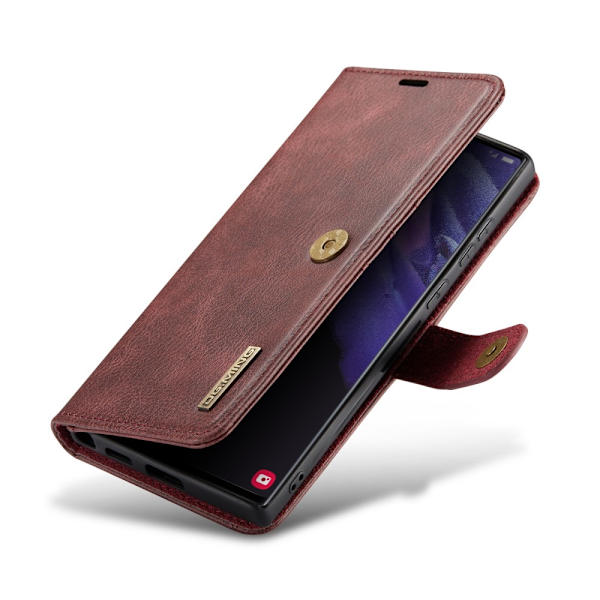 DG.MING 2-in-1 Magnet Wallet Samsung Galaxy S24 Ultra Red