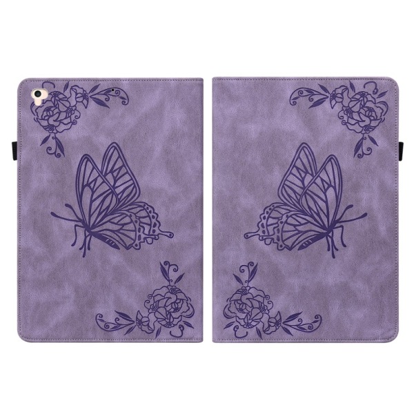 Nahkakotelo iPad Air 2 9.7 (2014) Butterflies Purple