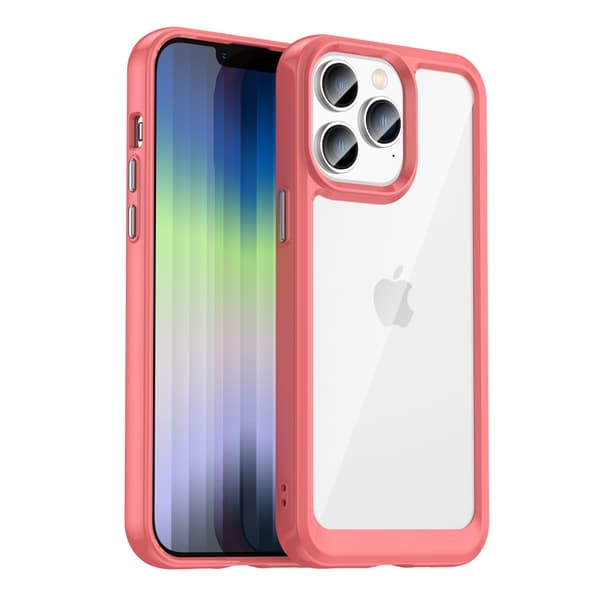 Hybrid Edge Skal iPhone 14 Pro Röd