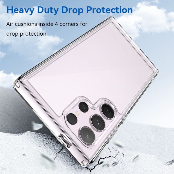 Hybrid Edge Cover Samsung Galaxy S24 Ultra Transparent