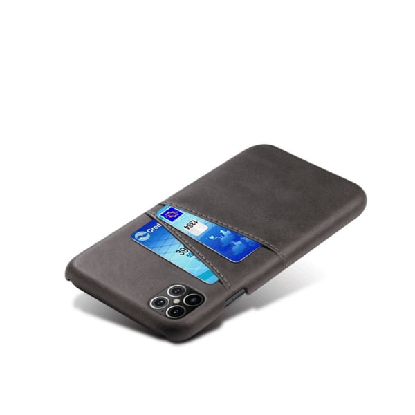 Nahkakotelo korttilokerolla iPhone 12 Pro Max Black