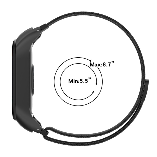 Milanese Loop Armband Xiaomi Mi Band 7 Silver