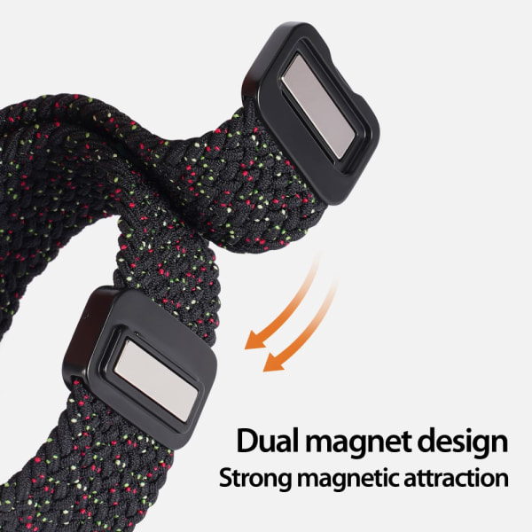 Dux Ducis Elastisk Nylonvævet Rem Apple Watch Ultra 2 49mm Sort