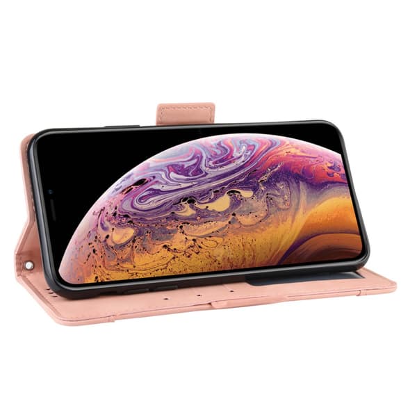 Monikäyttöinen lompakkokotelo iPhone 11 Prolle, ruusukulta