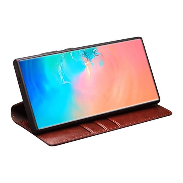 Qialino Læder Pung Etui Samsung Galaxy S25 Sort