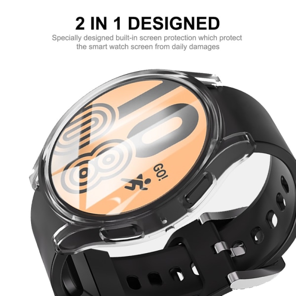 Hat Prince Heltäckande TPU Skal Galaxy Watch 5 44mm Transparent