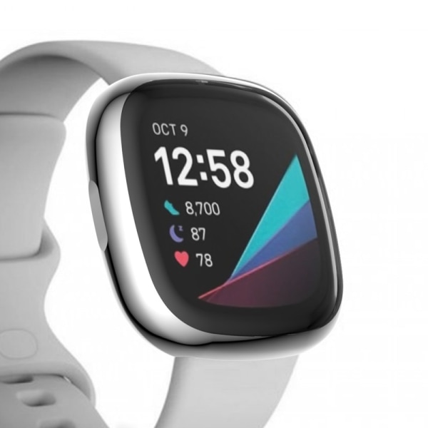 Heltäckande Skal Fitbit Versa 3/Sense Silver