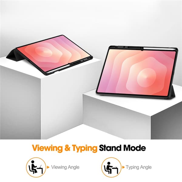 Samsung Galaxy Tab S11 Ultra Tri-Fold -kotelo kynätelineellä, musta