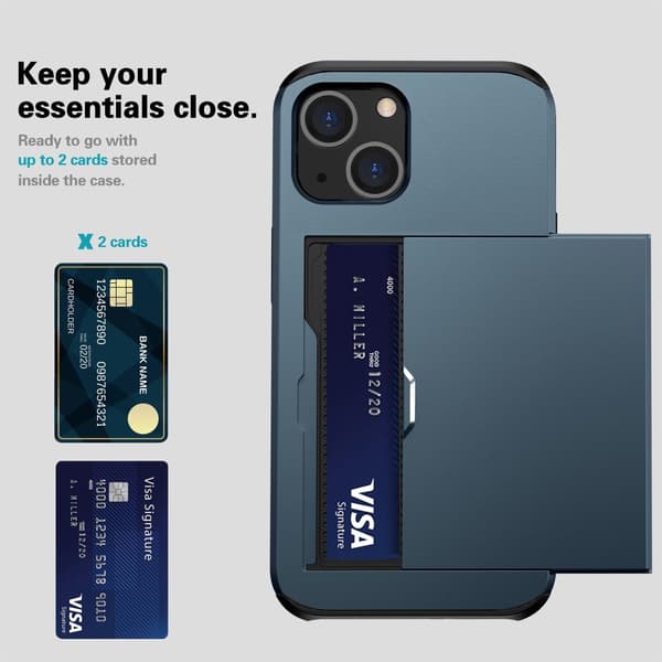Skal Korttikotelolla iPhone 14 Plus Tummansininen