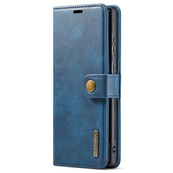 DG.MING 2-in-1 Magnet Wallet Samsung Galaxy S22 Ultra Blue