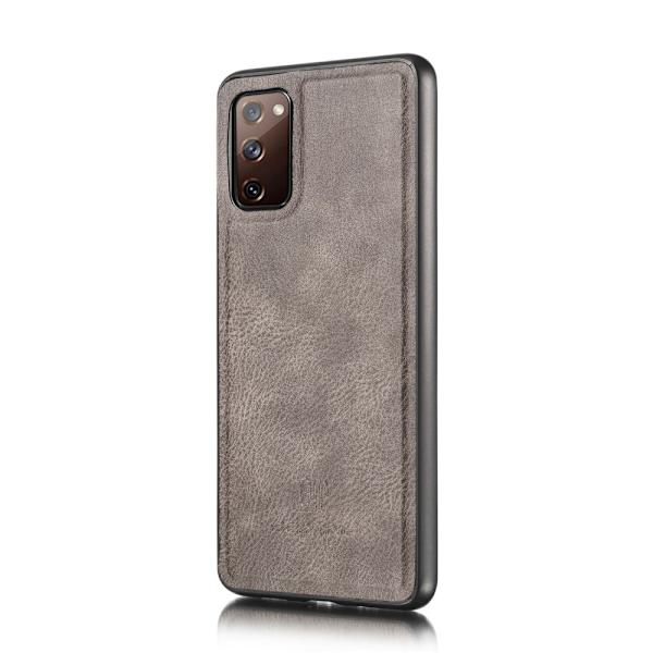 DG.MING 2-in-1 Magnet Wallet Samsung Galaxy S20 FE Brown