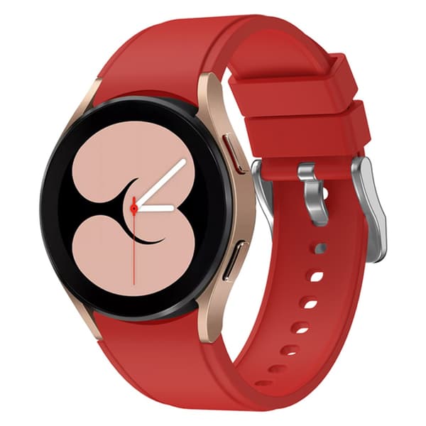 Full Fit Silikonrem Samsung Galaxy Watch FE Rød