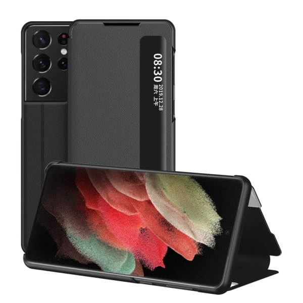 Flip Case Med Display Samsung Galaxy S21 Ultra Black
