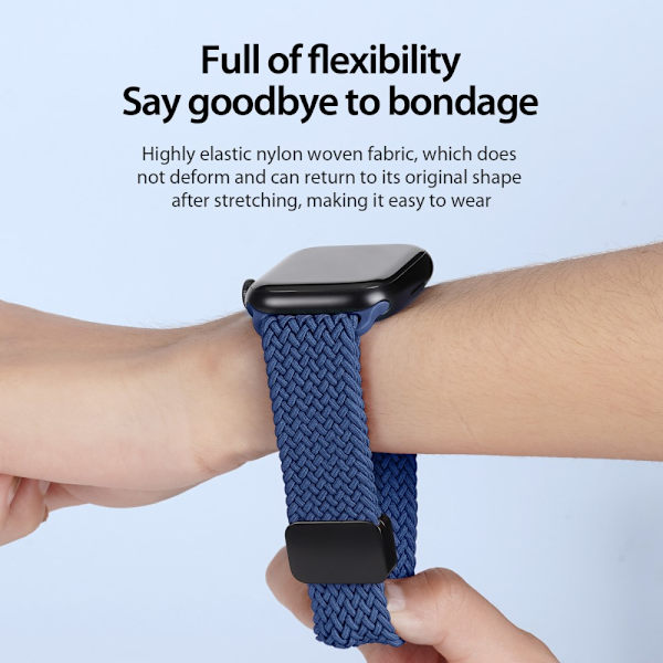 Dux Ducis Elastic Nylon Woven Strap Apple Watch Series 10 42mm B