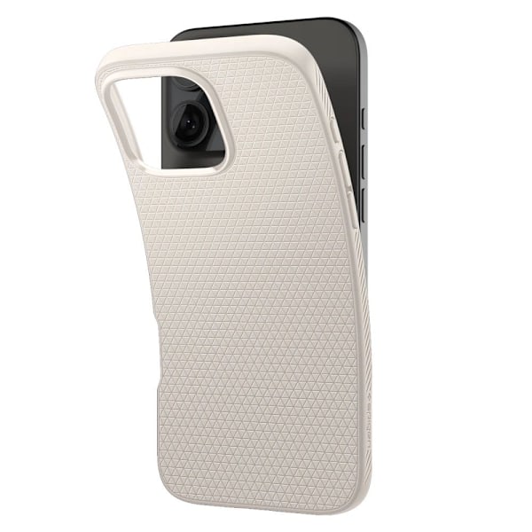 Spigen iPhone 16 Pro -kotelo Liquid Air Natural Titanium