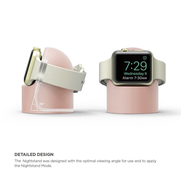 Apple Watch -latausteline, vaaleanpunainen