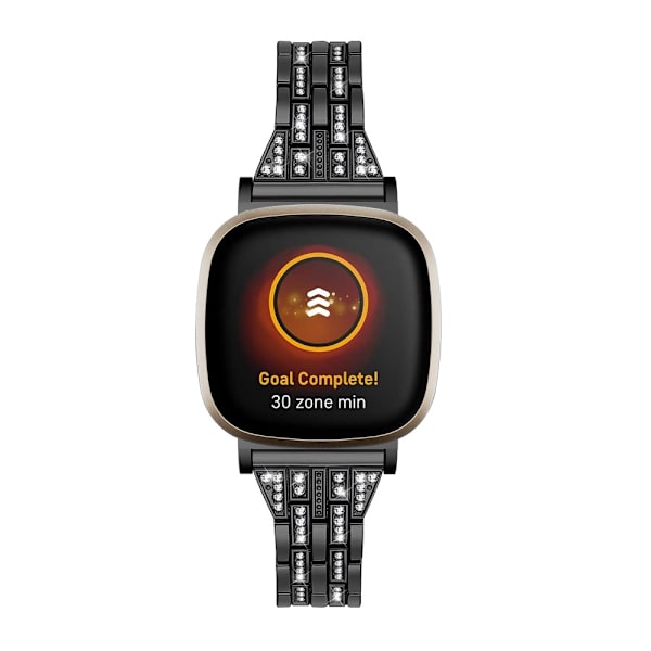 Kaksirivinen rannekoru Fitbit Versa 3/Sense Musta