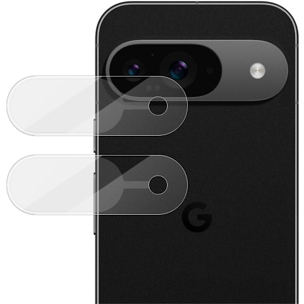 Imak 2-pak Hærdet Glas Kamerabeskyttelse Google Pixel 9 Transparent