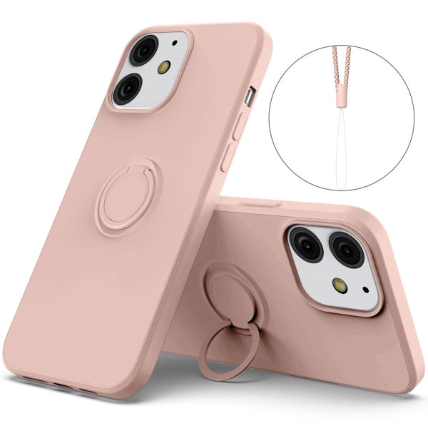 iPhone 13 Mini Skal Med Ringholder Rosa