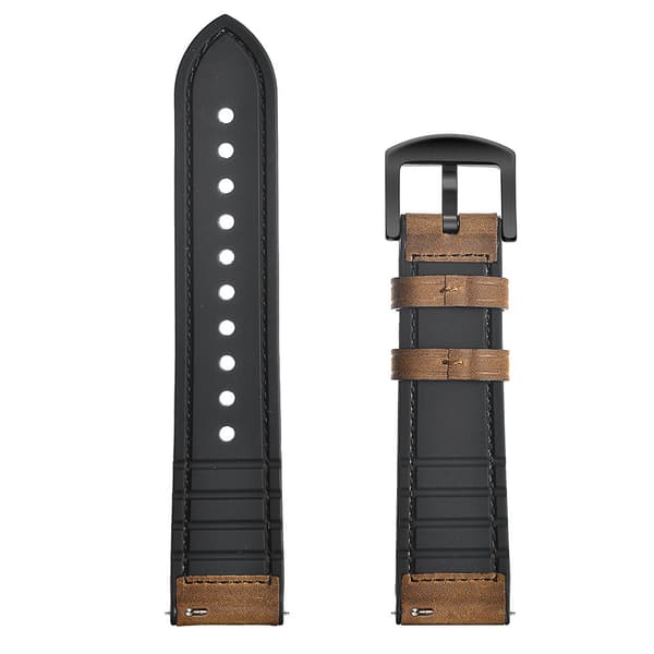 Äkta Läderarmband Garmin Venu Brun