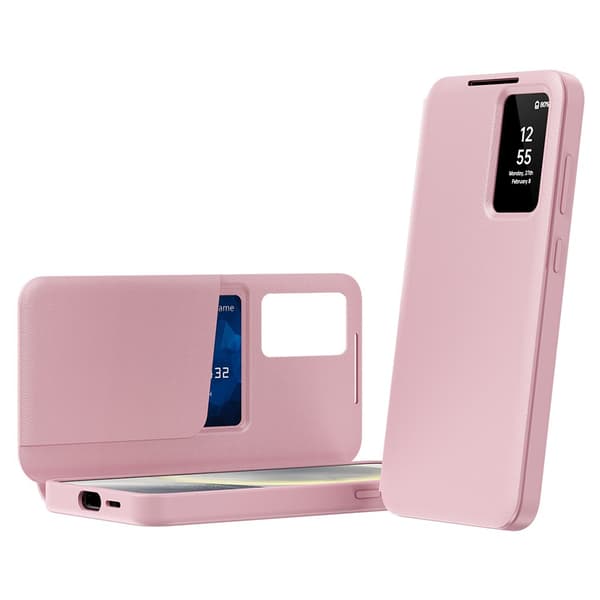 Läderfodral Smart View Samsung Galaxy S25 Ultra Rosa