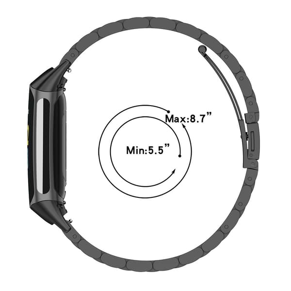 Titanarmband Fitbit Charge 5 Silver