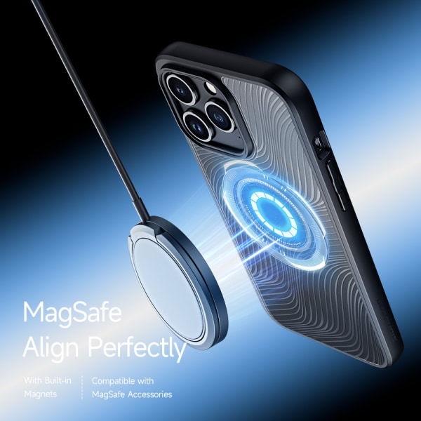 Dux Ducis Aimo -sarjan MagSafe kotelo iPhone 15 Pro Max musta