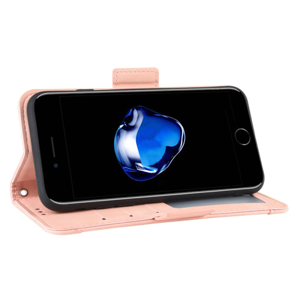 Monikäyttöinen lompakkokotelo iPhone 7/8/SE, vaaleanpunainen