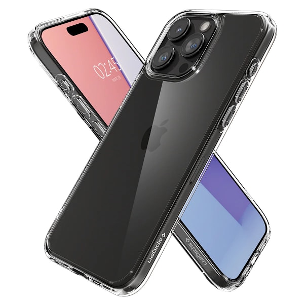 Spigen iPhone 15 Pro -kotelo Ultra Hybrid Crystal Clear