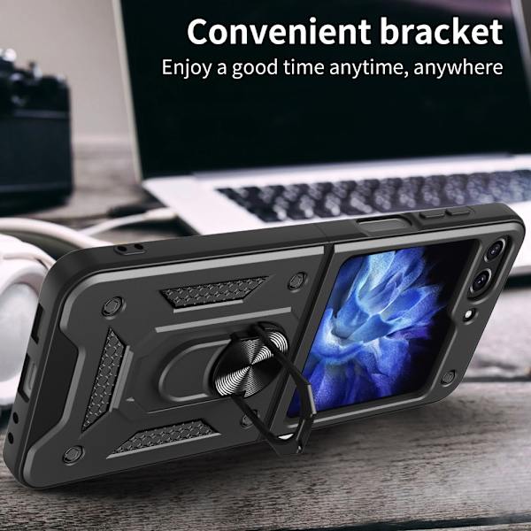 Hybridskal Samsung Galaxy Z Flip 6 Ringholder Sort