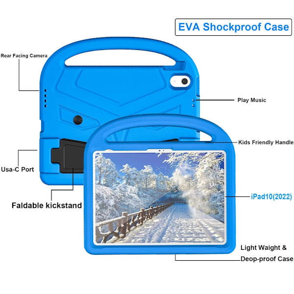 Skal EVA iPad 10.9 2022 (10. sukupolvi) Sininen