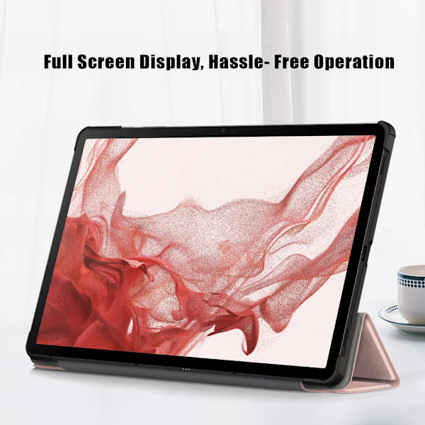 Samsung Galaxy Tab S9 Fodral Tri-fold Rosa