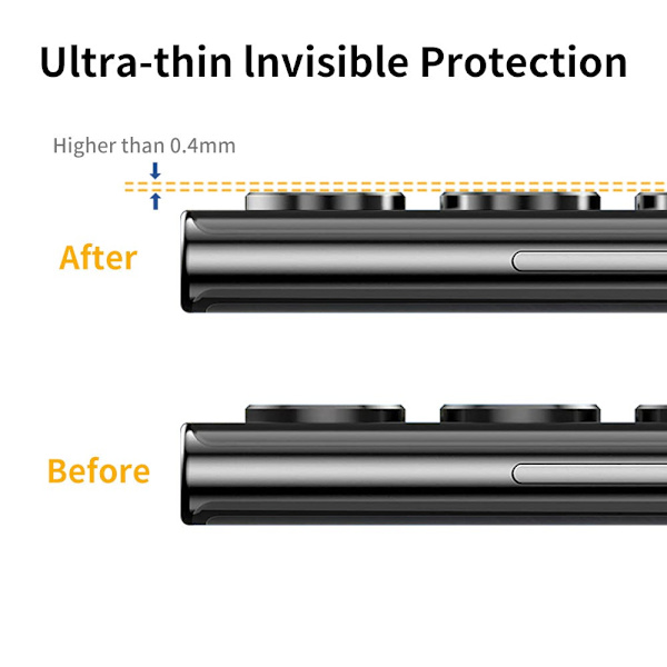 Enkay Kameraskydd Samsung Galaxy S22 Ultra Härdat Glas Svart