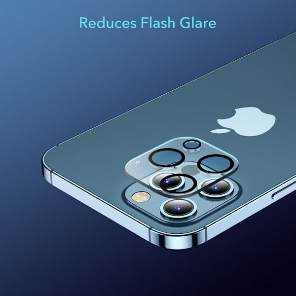 ESR Heltäckende Linsebeskyttelse iPhone 12 Pro 2 Pack